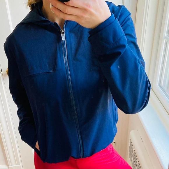 Outdoor voices navy running jacket - Picture 3 of 4